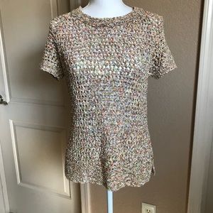 Cabi Sorbet Women's Pullover Open Weave Knit